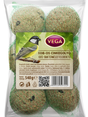 VEGA Cinkegolyó 6db